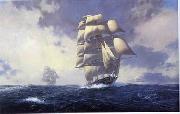 unknow artist Seascape, boats, ships and warships.97 France oil painting artist